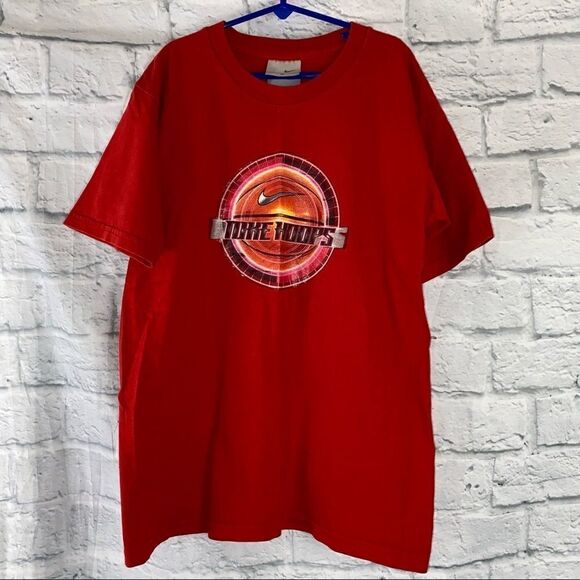 Nike hoops shortsleeve Crewneck tshirt w/graphic print logo boys sz med 10-12 - Picture 1 of 5